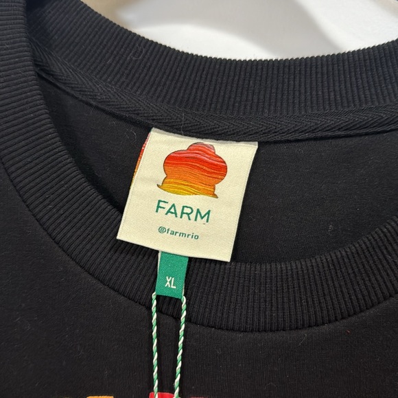 *NEW* FARM RIO BRAZILIAN WARM WELCOME CROPPED SWEATSHIRT XL - Picture 6 of 10